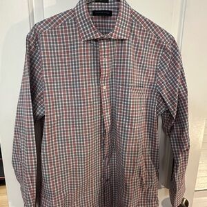 Tommy Hilfiger Red, Blue & White Check Dress Shirt